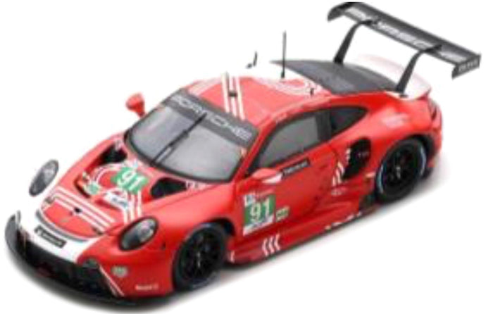 Porsche 911 RSR-19 #91 BRUNI/LIETZ/MAKOWIECKI 1st HYPERPOLE LMGTE PRO CLASS 24H LE MANS 2020 rød/hvid 1:87