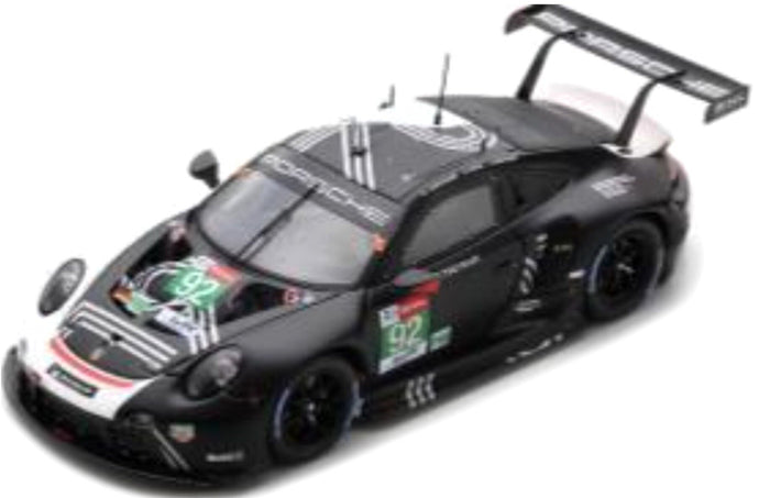 PORSCHE 911 991-2 RSR TEAM PORSCHE GT N 92 24h LE MANS 2020 M.CHRISTENSEN - K.ESTRE - L.VANTHOOR BLACK 1:87