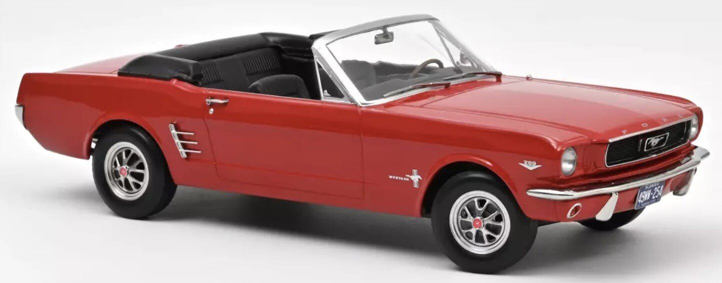FORD USA MUSTANG COVERTIBLE 1966 RED 1:18