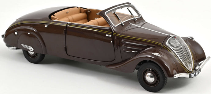 Peugeot 402 ECLIPSE CONVERTIBLE 1937 brun 1:18