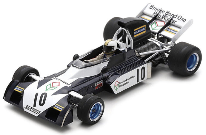 Surtees TS9B #10 MIKE HAILWOOD 2nd ITALIAN GP 1972 mørk blå/hvid 1:43