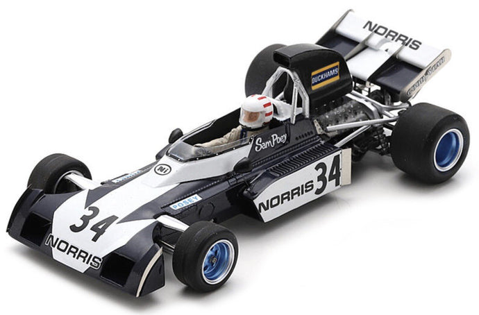 Surtees TS9B #34 SAM POSEY US GP 1972 mørk blå/hvid 1:43