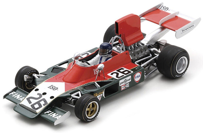 Iso IR #26 JACKY ICKX US GP 1973 rød/grøn/hvid 1:43
