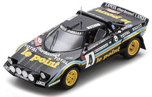 Indlæs billede til gallerivisning Lancia STRATOS #4 DARNICHE/MAHE RALLY MONTE CARLO 1981 sort/gul/blå 1:43