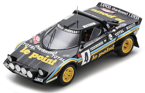 Lancia STRATOS #4 DARNICHE/MAHE RALLY MONTE CARLO 1981 sort/gul/blå 1:43