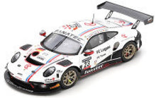 Indlæs billede til gallerivisning Porsche 911 GT3 R #23 SCHELL/JACOMA/LEUTWILER/MENZEL 24H SPA 2021 hvid/sort/rød 1:43