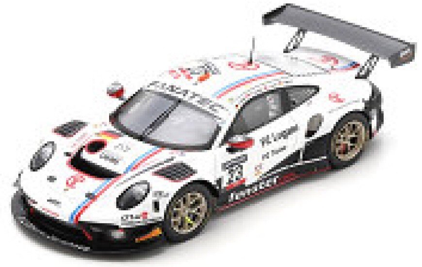 Porsche 911 GT3 R #23 SCHELL/JACOMA/LEUTWILER/MENZEL 24H SPA 2021 hvid/sort/rød 1:43