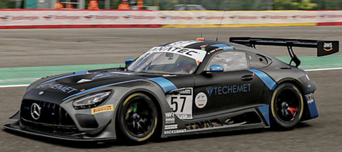 Mercedes Benz AMG GT3 #57 WARD/GRENIER/ELLIS 24H SPA 2021 sort/grå/blå 1:43