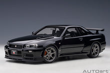 Indlæs billede til gallerivisning NISSAN SKYLINE GT-R (R34) V-SPECII 2001 BLACK PEARL 1:18