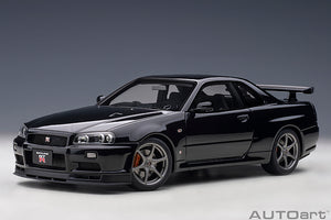 NISSAN SKYLINE GT-R (R34) V-SPECII 2001 BLACK PEARL 1:18