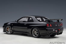 Indlæs billede til gallerivisning NISSAN SKYLINE GT-R (R34) V-SPECII 2001 BLACK PEARL 1:18