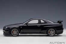 Indlæs billede til gallerivisning NISSAN SKYLINE GT-R (R34) V-SPECII 2001 BLACK PEARL 1:18