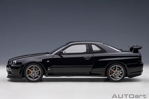 NISSAN SKYLINE GT-R (R34) V-SPECII 2001 BLACK PEARL 1:18