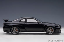 Indlæs billede til gallerivisning NISSAN SKYLINE GT-R (R34) V-SPECII 2001 BLACK PEARL 1:18