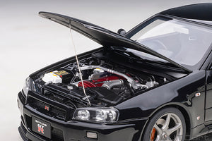 NISSAN SKYLINE GT-R (R34) V-SPECII 2001 BLACK PEARL 1:18