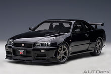 Indlæs billede til gallerivisning 1/18 Nissan Skyline GT-R (R34) V-Spec II Nur, black pearl 1:18