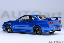 Indlæs billede til gallerivisning NISSAN SKYLINE GT-R (R34) Z-TUNE 2002 BAYSIDE BLUE CARBON 1:18