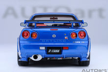Indlæs billede til gallerivisning NISSAN SKYLINE GT-R (R34) Z-TUNE 2002 BAYSIDE BLUE CARBON 1:18