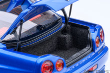 Indlæs billede til gallerivisning NISSAN SKYLINE GT-R (R34) Z-TUNE 2002 BAYSIDE BLUE CARBON 1:18