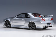 Indlæs billede til gallerivisning 1/18 2005 Nissan Skyline GT-R (R34) Z-Tune, silver 1:18