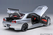 Indlæs billede til gallerivisning 1/18 2005 Nissan Skyline GT-R (R34) Z-Tune, silver 1:18