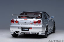 Indlæs billede til gallerivisning 1/18 2005 Nissan Skyline GT-R (R34) Z-Tune, silver 1:18