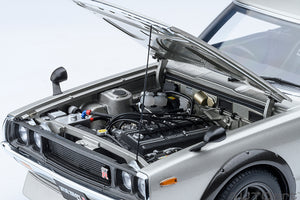 1/18 Nissan Skyline 2000 GT-R (KPGC110) Tune, silver 1:18