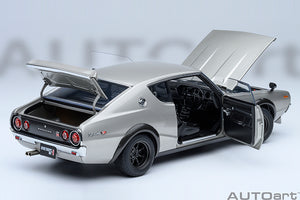 1/18 Nissan Skyline 2000 GT-R (KPGC110) Tune, silver 1:18