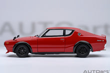 Indlæs billede til gallerivisning 1/18 Nissan Skyline 2000 GT-R (KPGC110) Tuned, red 1:18