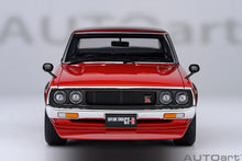 Indlæs billede til gallerivisning 1/18 Nissan Skyline 2000 GT-R (KPGC110) Tuned, red 1:18