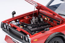 Indlæs billede til gallerivisning 1/18 Nissan Skyline 2000 GT-R (KPGC110) Tuned, red 1:18