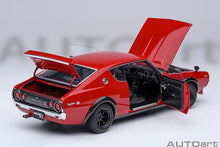Indlæs billede til gallerivisning 1/18 Nissan Skyline 2000 GT-R (KPGC110) Tuned, red 1:18