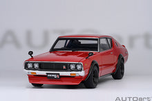 Indlæs billede til gallerivisning 1/18 Nissan Skyline 2000 GT-R (KPGC110) Tuned, red 1:18