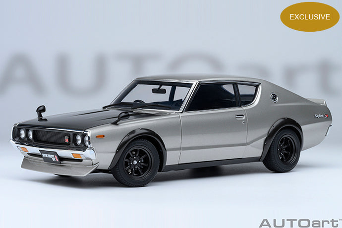 NISSAN SKYLINE 2000 GT-R (KPGC110) TUNED VERSION COUPE 1973 SILVER BLACK