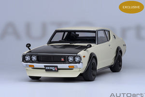 NISSAN SKYLINE 2000 GT-R (KPGC110) TUNED VERSION COUPE 1973 WHITE BLACK