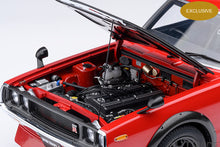 Indlæs billede til gallerivisning NISSAN SKYLINE 2000 GT-R (KPGC110) TUNED VERSION COUPE 1973 RED BLACK