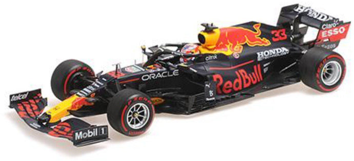 RED BULL F1 RB16B HONDA RA620H TEAM RED BULL RACING N 33 WINNER DUTCH GP 2021 MAX VERSTAPPEN MATT BLUE YELLOW RED 1:18