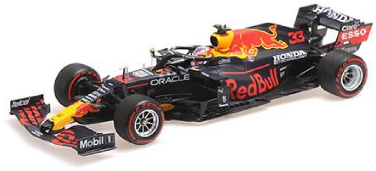 RED BULL F1 RB16B HONDA RA620H TEAM RED BULL RACING N 33 WINNER DUTCH GP 2021 MAX VERSTAPPEN MATT BLUE YELLOW RED 1:18