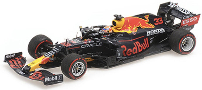RED BULL F1 RB16B HONDA RA620H TEAM RED BULL RACING N 33 WINNER DUTCH GP 2021 MAX VERSTAPPEN MATT BLUE YELLOW RED 1:43