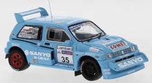 Indlæs billede til gallerivisning MG METRO 6R4 #35 RUTHERFORD/HARRIS RAC RALLY 1986 lys blå 1:43