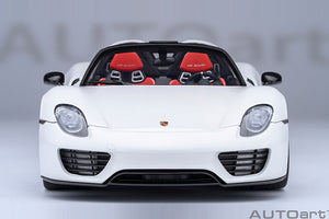 PORSCHE 918 SPYDER WEISSACH PACKAGE 2013 WHITE 1:18