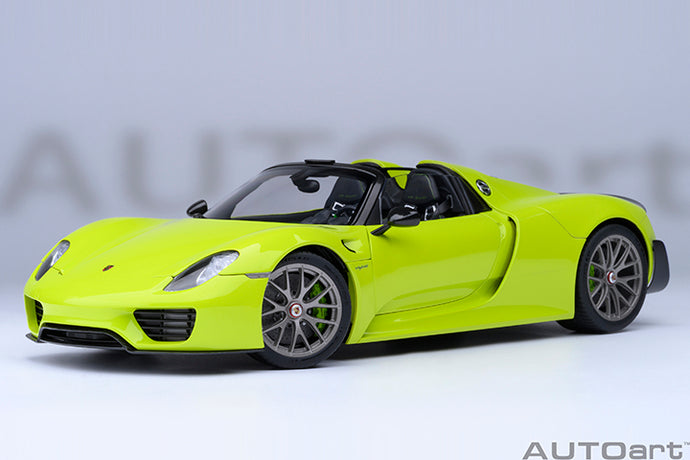 PORSCHE 918 SPYDER WEISSACH PACKAGE 2013 ACIDE GREEN 1:18