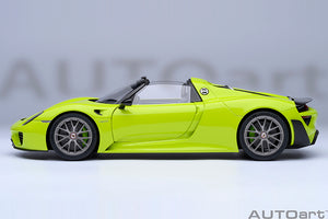 PORSCHE 918 SPYDER WEISSACH PACKAGE 2013 ACIDE GREEN 1:18