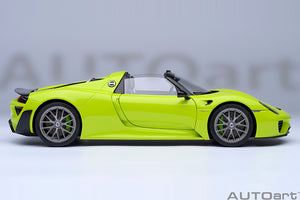 PORSCHE 918 SPYDER WEISSACH PACKAGE 2013 ACIDE GREEN 1:18