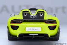 Indlæs billede til gallerivisning PORSCHE 918 SPYDER WEISSACH PACKAGE 2013 ACIDE GREEN 1:18