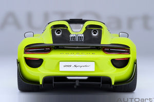 PORSCHE 918 SPYDER WEISSACH PACKAGE 2013 ACIDE GREEN 1:18