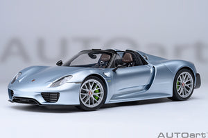 PORSCHE 918 SPYDER WEISSACH PACKAGE 2013 LIQUID CHROME BLUE MET