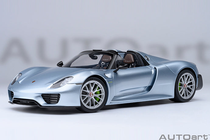 PORSCHE 918 SPYDER WEISSACH PACKAGE 2013 LIQUID CHROME BLUE MET