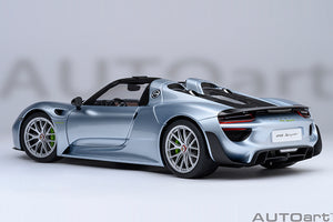 PORSCHE 918 SPYDER WEISSACH PACKAGE 2013 LIQUID CHROME BLUE MET