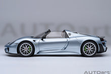 Indlæs billede til gallerivisning PORSCHE 918 SPYDER WEISSACH PACKAGE 2013 LIQUID CHROME BLUE MET